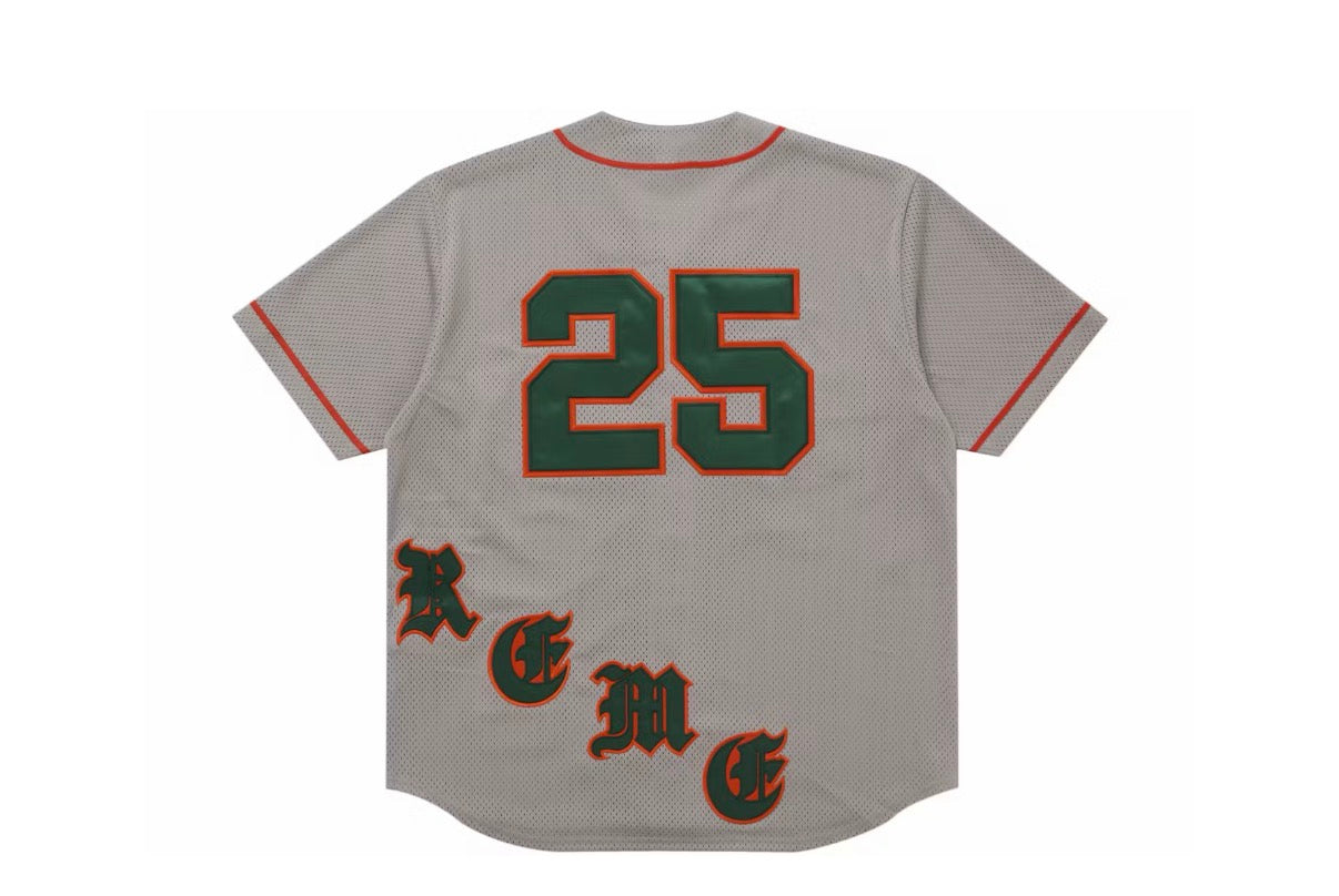Supreme Old English Baseball Jersey “Grey”