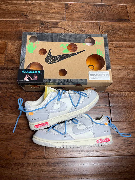 Nike Off White Dunk Low Lot 5 (USED) (8 US)