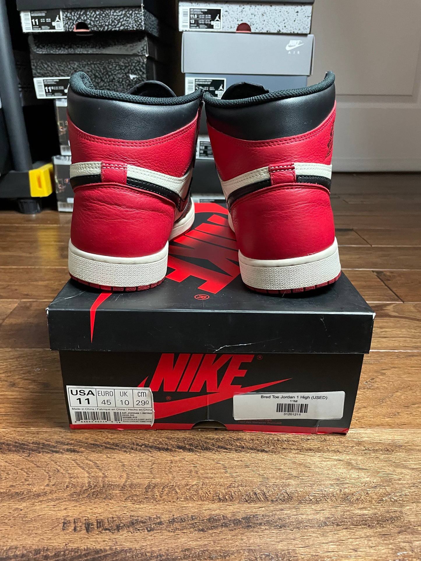 Jordan 1 High Bred Toe (Pre-Owned)
