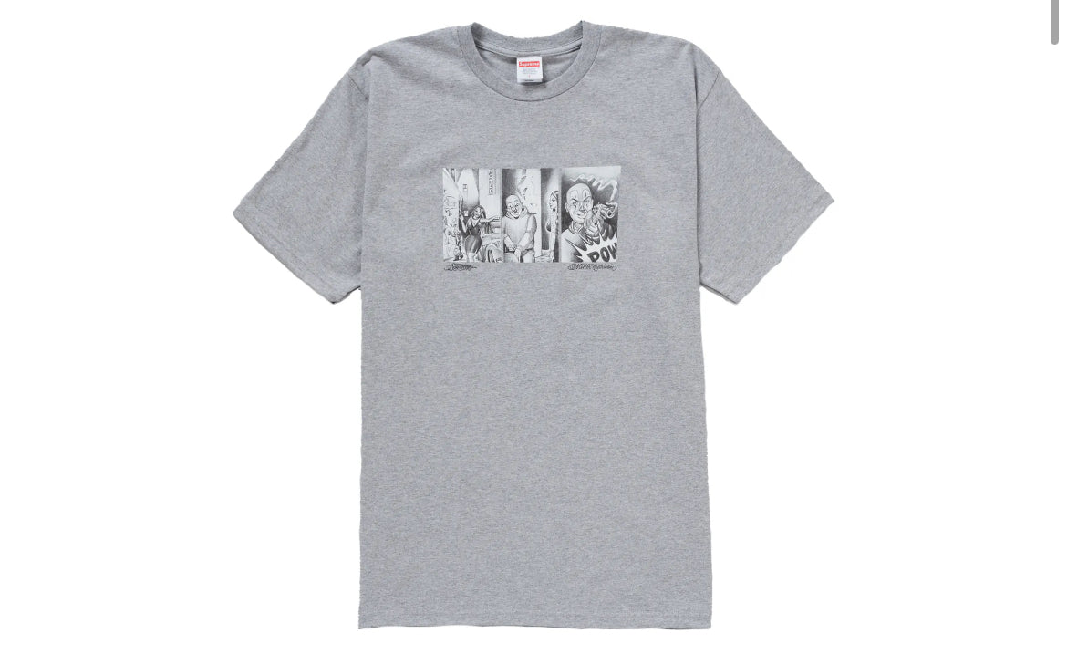 Supreme Mister Cartoon Pow Tee “Heather Grey”