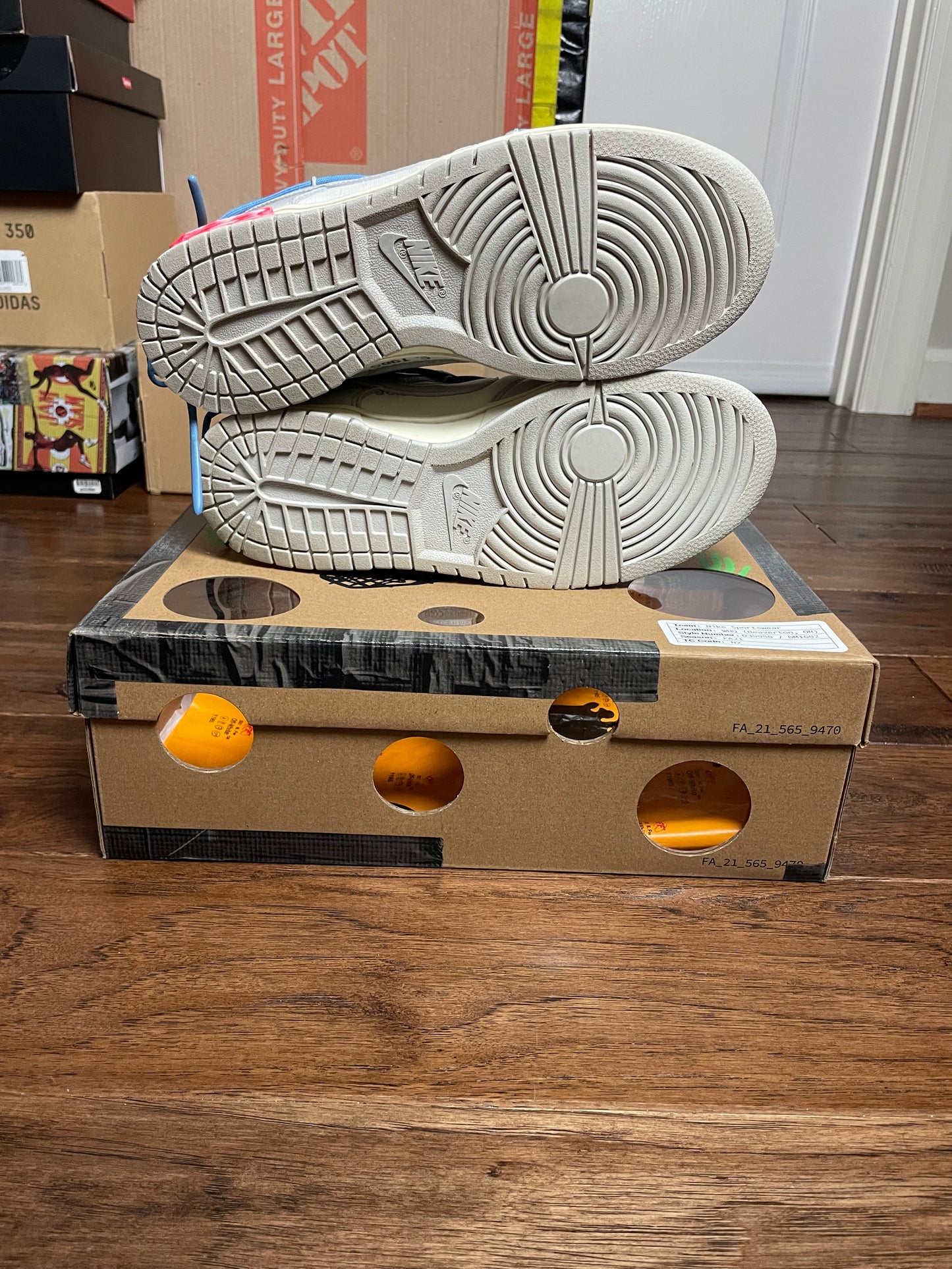 Nike Off White Dunk Low Lot 5 (USED) (8 US)