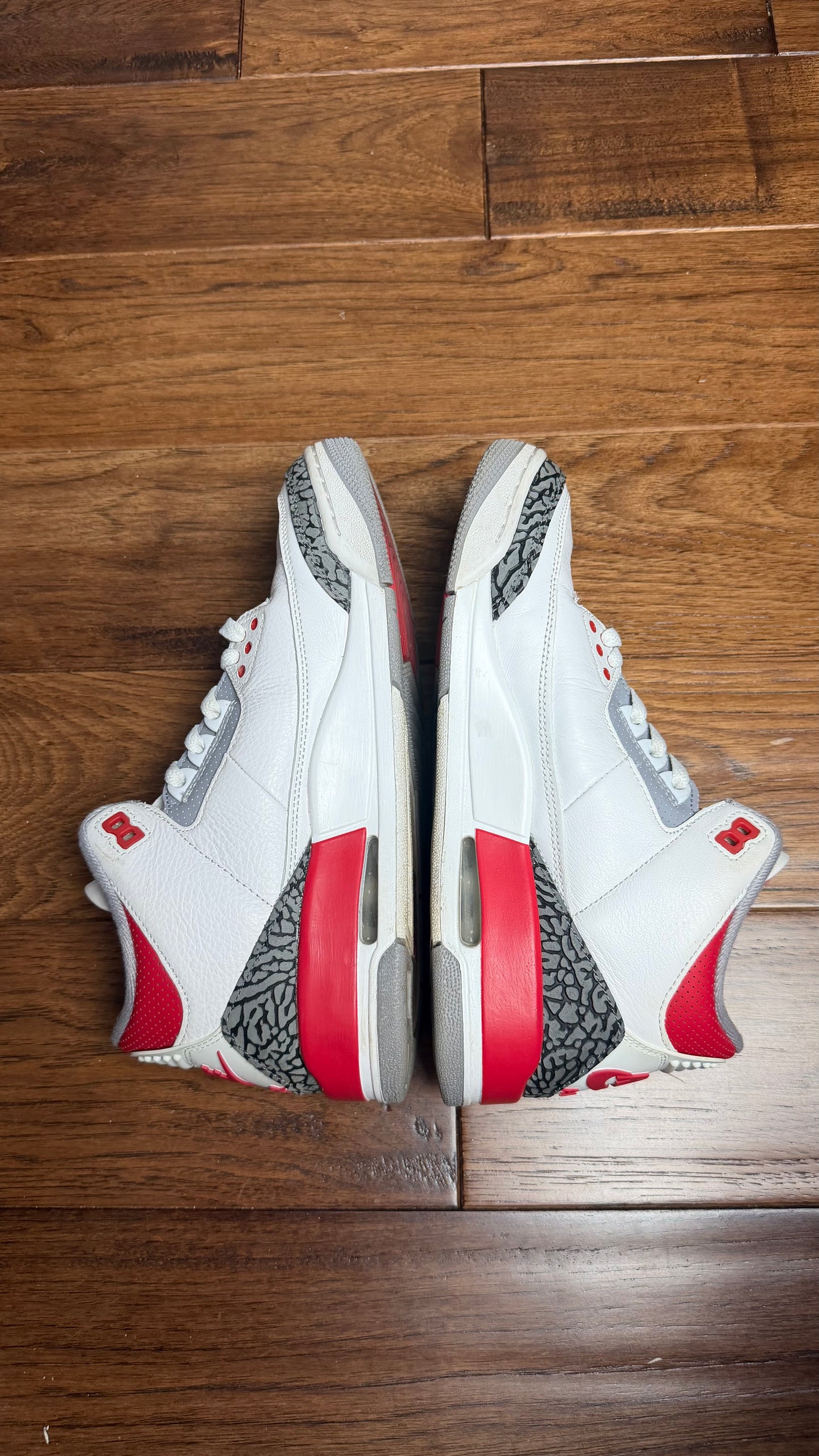 Jordan 3 Fire Red (2022) (Pre-Owned, No Box Lid)