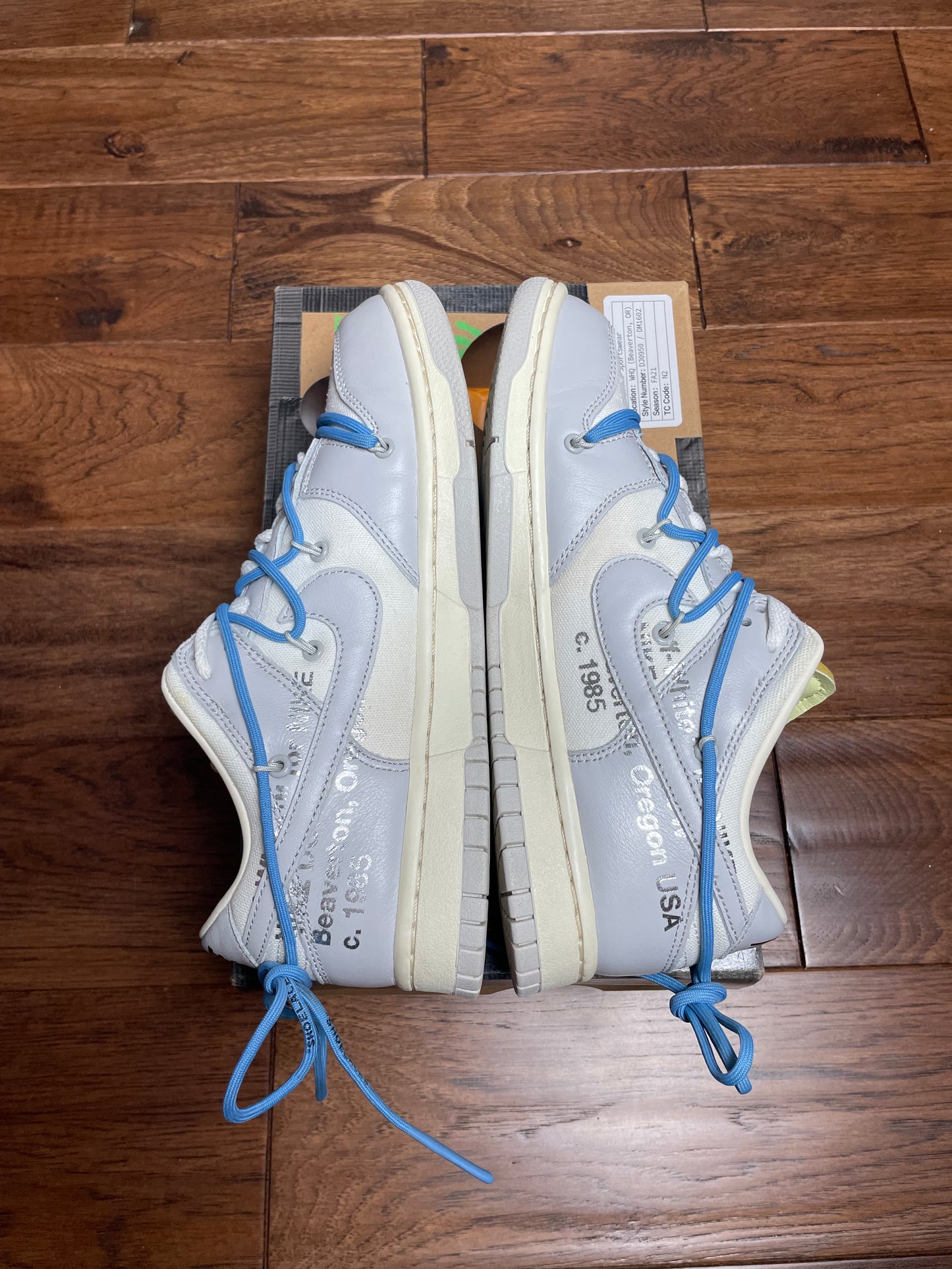 Nike Off White Dunk Low Lot 5 (USED) (8 US)