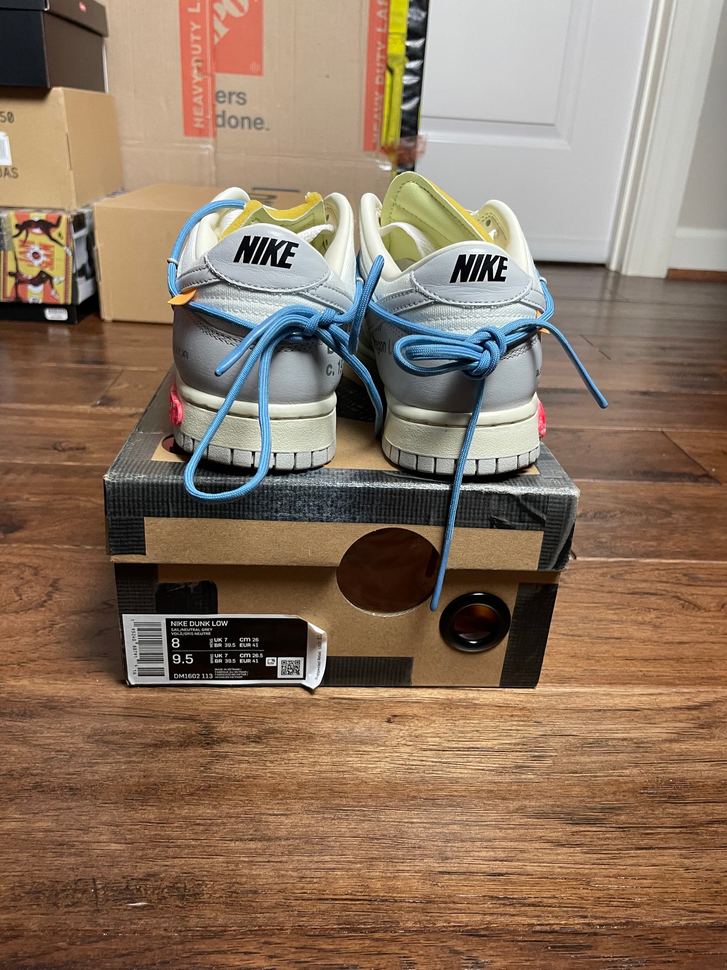 Nike Off White Dunk Low Lot 5 (USED) (8 US)