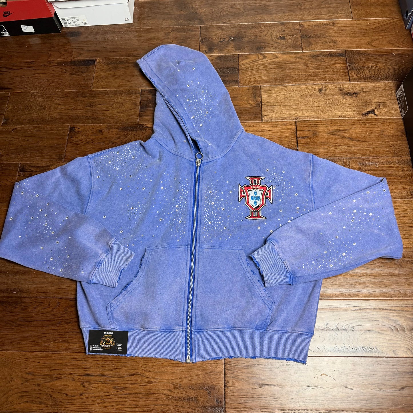 Vale Forever Valley Dreams Sea Cluster Zip Up Hoodie “Blue” (Pre-Owned)