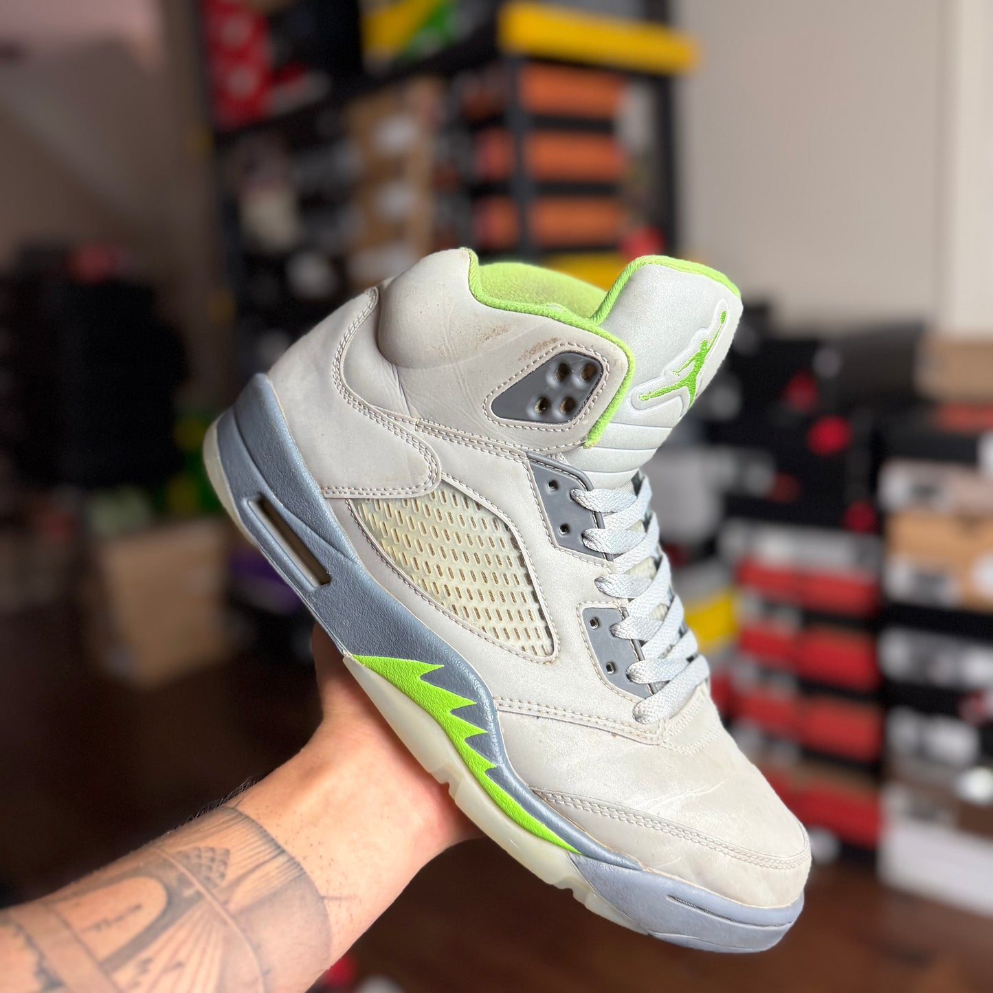 Jordan 5 Green Bean (2022) (Pre-Owned, No Box)