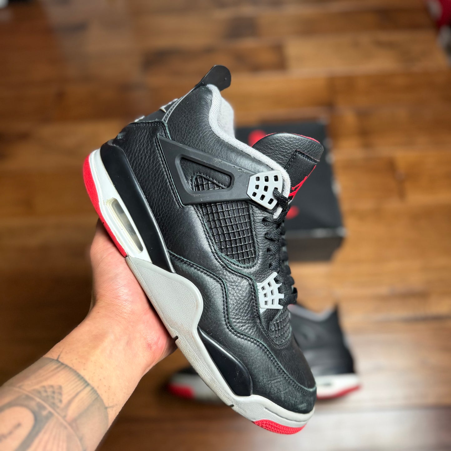 Jordan 4 Bred Reimagined  (Pre-Owned, Replacement Box Lid)