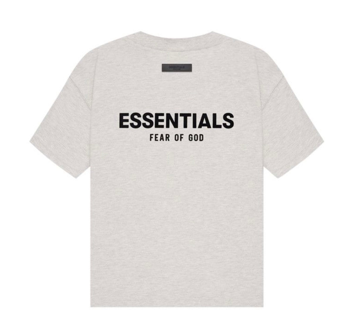 Essentials Light Oatmeal Tee “Light Grey”