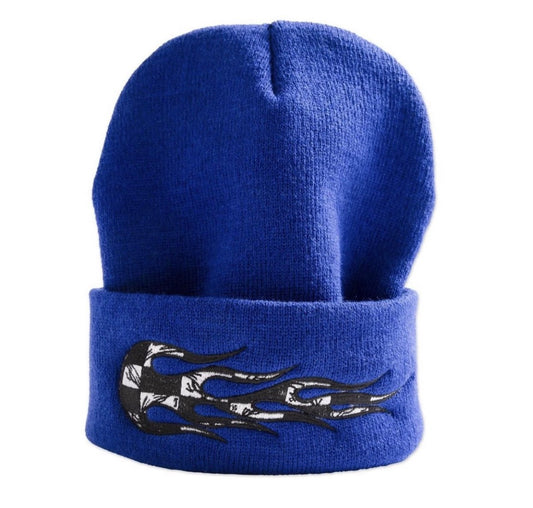Anti Promo x Matty Boy 99 Eyes Flame Beanie “Blue”