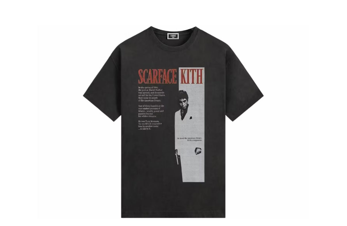 Kith x Scarface Film Poster Vintage Tee “Black”