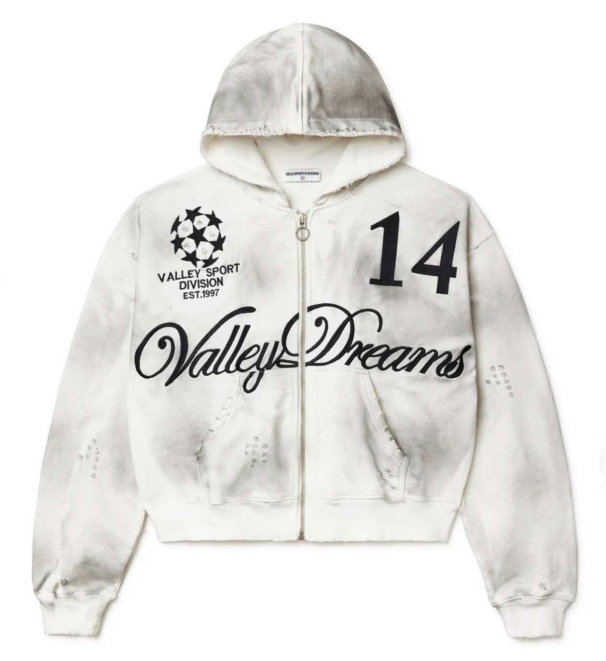 Vale Forever Oreo 14 Zip Up Hoodie “White”