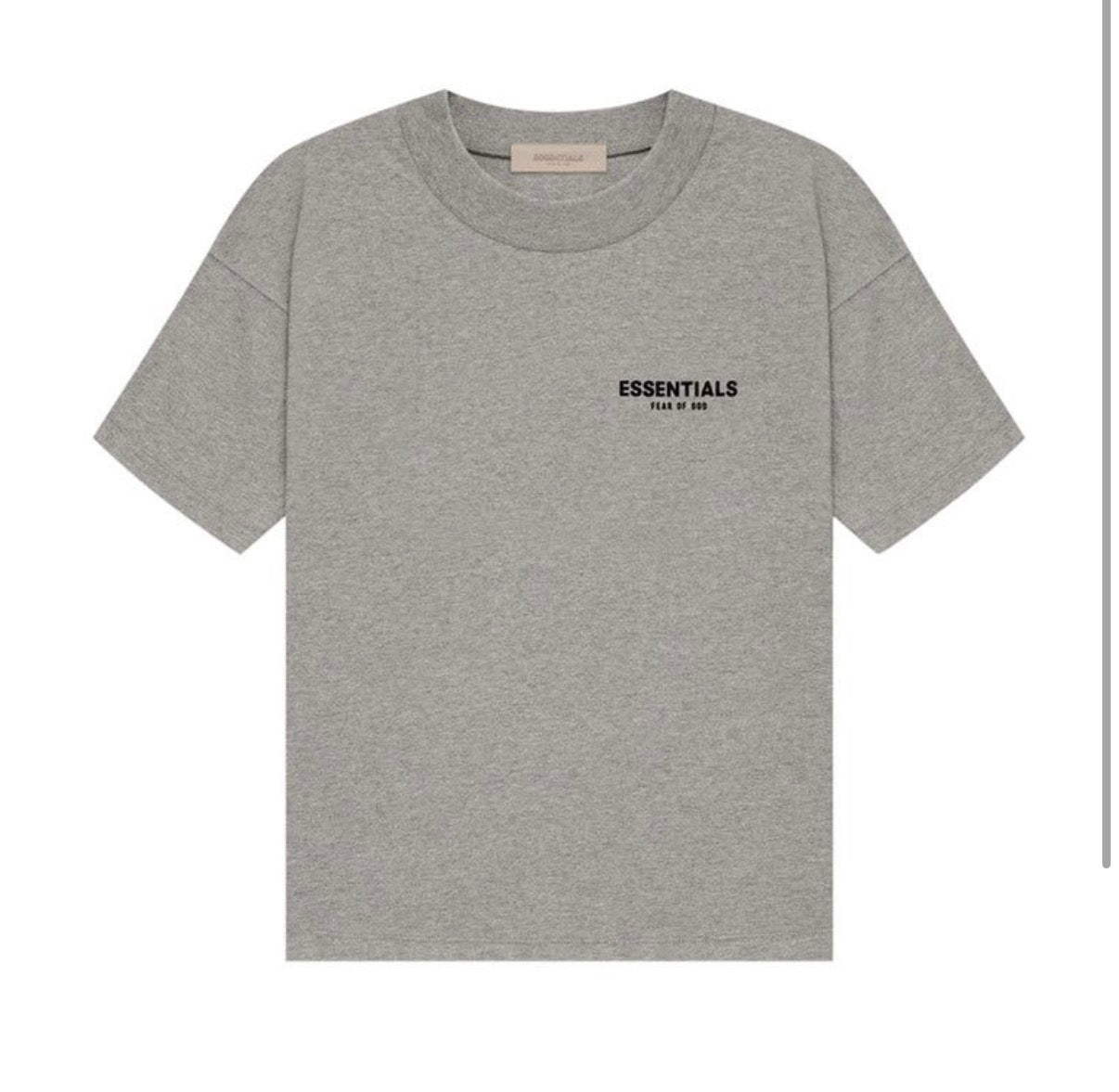 Essentials Dark Oatmeal Tee “Dark Grey”