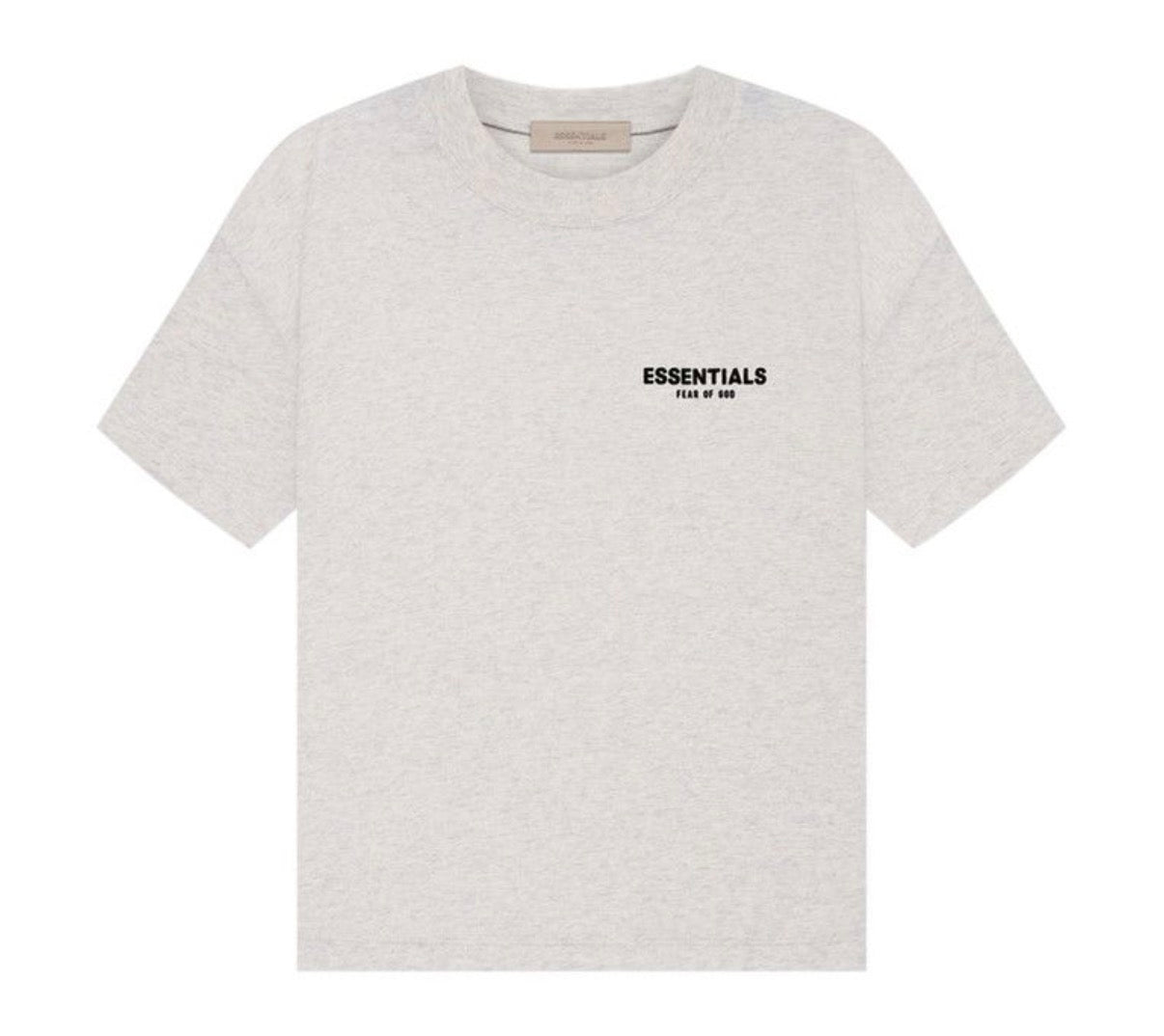 Essentials Light Oatmeal Tee “Light Grey”