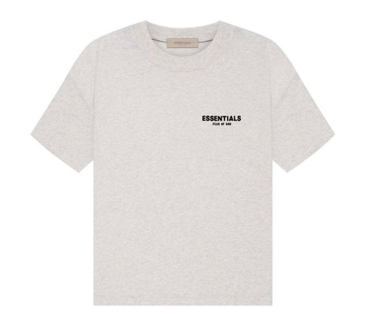 Essentials Light Oatmeal Tee “Light Grey”