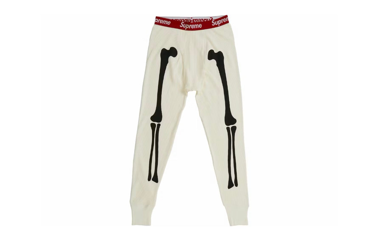 Supreme x Hanes Bones Thermal Pants “White”