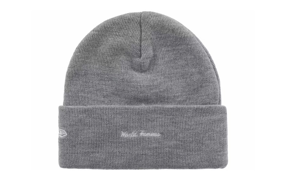 Supreme New Era Box Logo Beanie “Heather Grey”