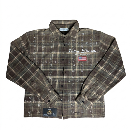 Vale Forever Valley Dreams Flannel “Brown”